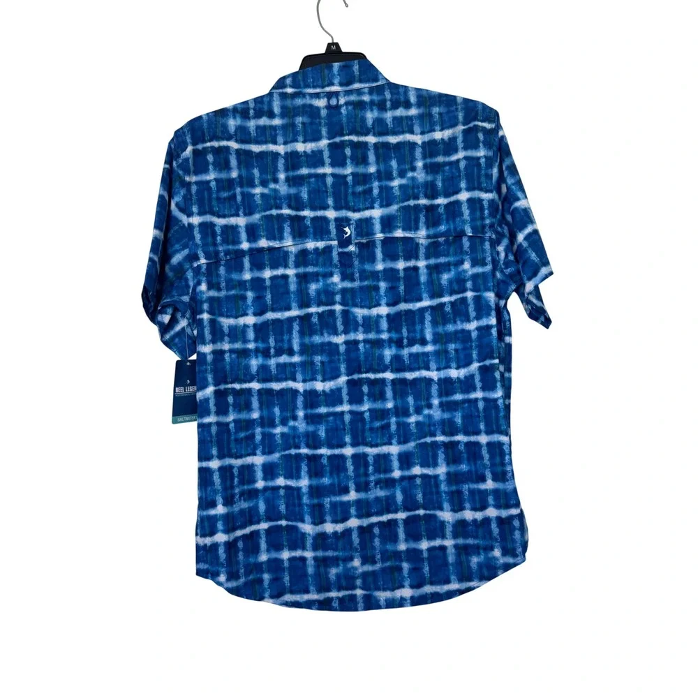 Lot‎ of 3 Reel Legends Saltwater II Fishing Shirts Mens Medium Blue UPF 50 NWT